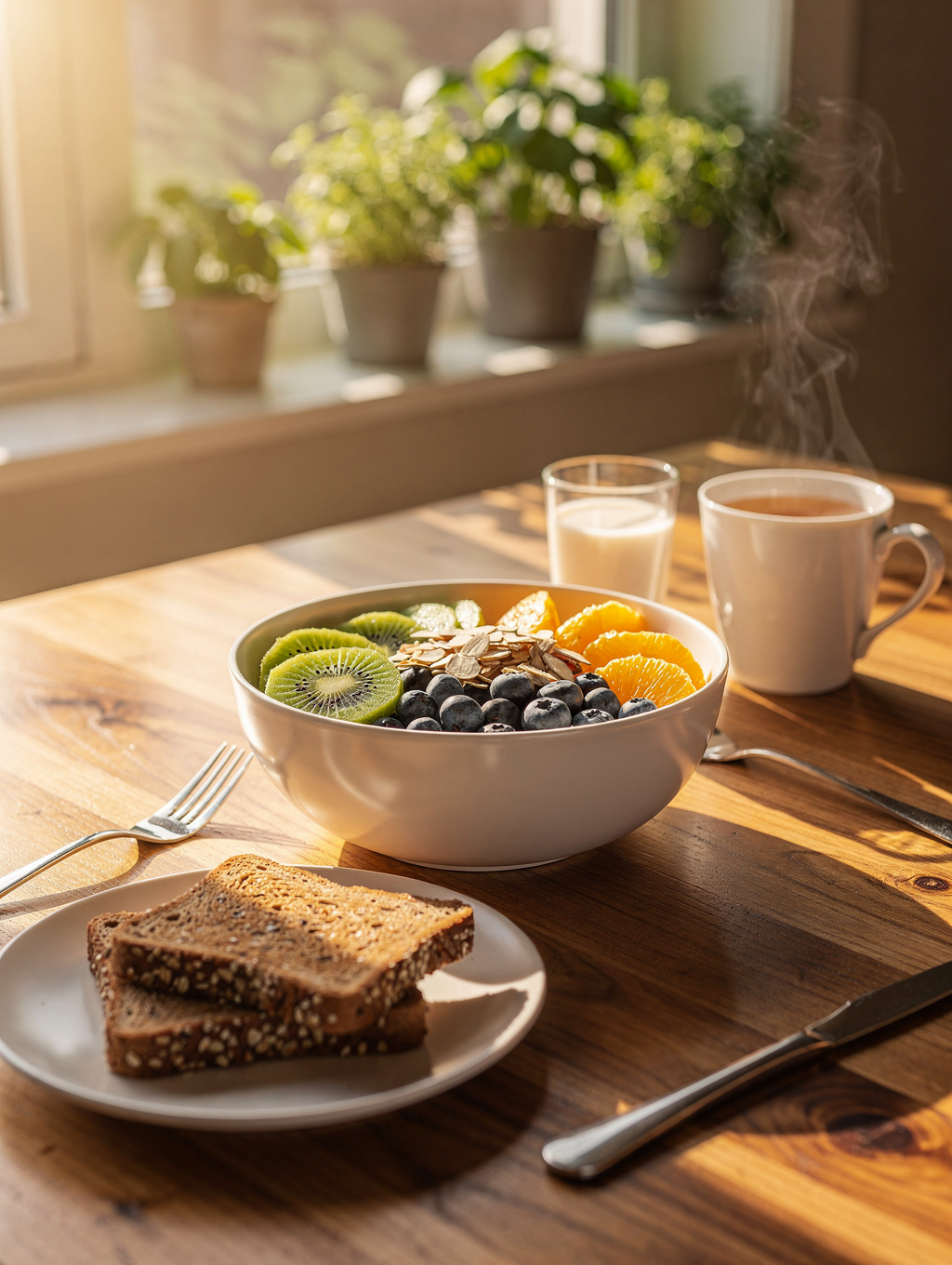 A beautiful editorial spread of healthy living choices